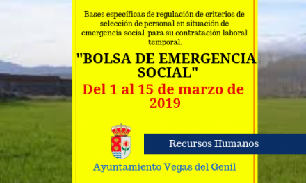 Del 1 al 15 de marzo nuevo plazo de solicitud Programa de Emergencia Social