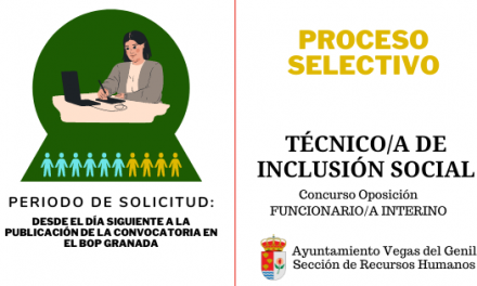 Convocatoria Plaza de Técnico/a Inclusión Social